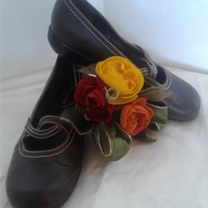 SELF ESTEEM  BROWN MARY JANES LEATHER LOAFERS